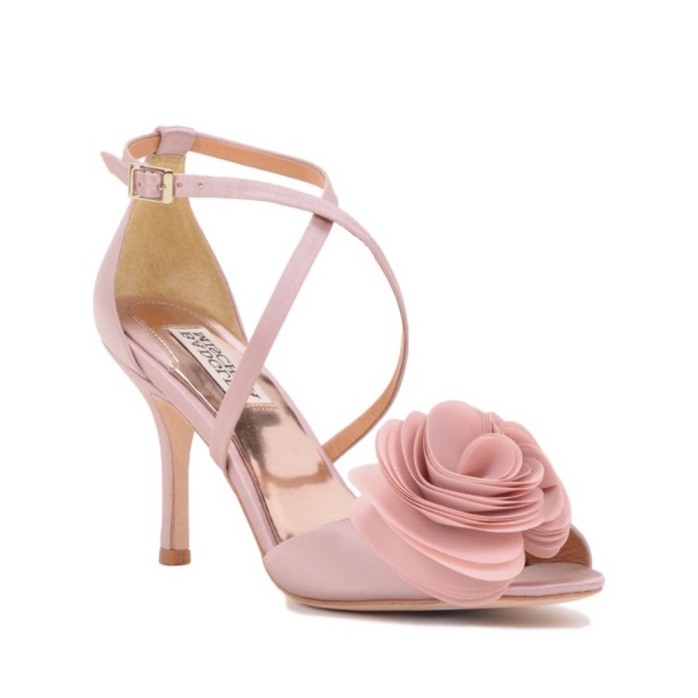 Badgley Mischka Gaby Strappy Evening Shoe - Blush